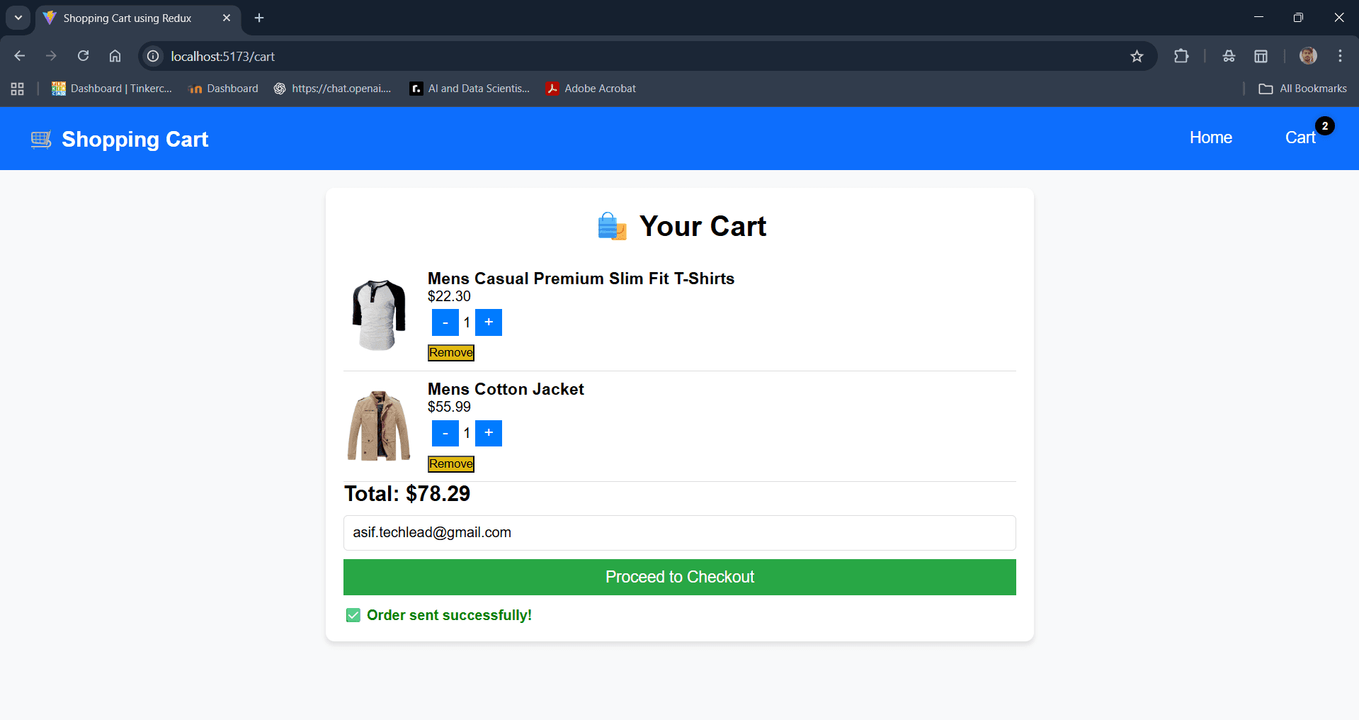 Cart Page